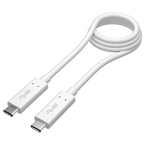 多摩電子工業 【生産完了品】USBケーブル Type-C USB3.1 PD対応 1.2m ホワイト TH62CC12W