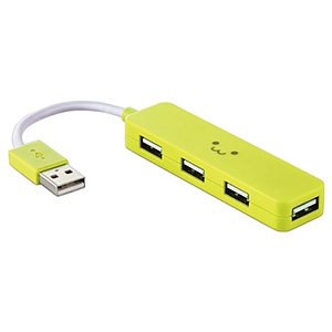 ELECOM USB2.0ハブ バスパワータイプ 4ポート コンパクトタイプ ケーブル長7cm グリーン USB2.0ハブ バスパワータイプ 4ポート コンパクトタイプ ケーブル長7cm グリーン U2H-SN4NBF3GN