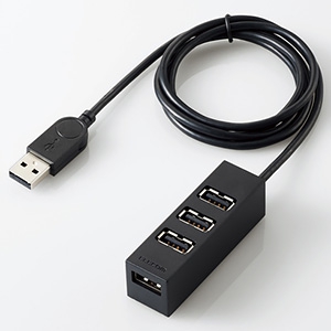 ELECOM USBハブ バスパワータイプ 4ポート ケーブル長100cm USBハブ バスパワータイプ 4ポート ケーブル長100cm U2H-TZ427BBK