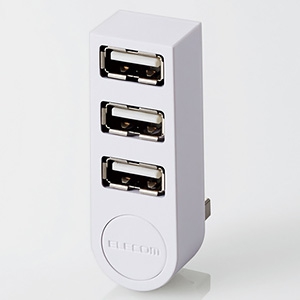 ELECOM USBハブ バスパワータイプ 4ポート 直挿しタイプ ホワイト USBハブ バスパワータイプ 4ポート 直挿しタイプ ホワイト U2H-TZ325BWH