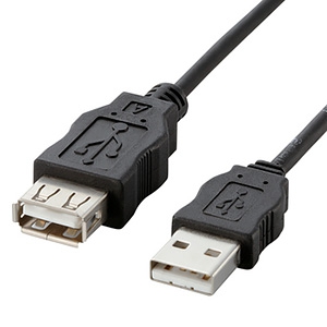 ELECOM USB2.0延長ケーブル Aオス-Aメスタイプ ハロゲンフリーケーブル 簡易パッケージ 1m USB2.0延長ケーブル Aオス-Aメスタイプ ハロゲンフリーケーブル 簡易パッケージ 1m USB-ECOEA10
