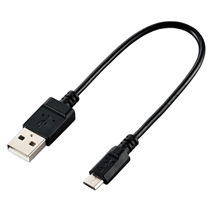 ELECOM USB2.0ケーブル A-microBタイプ 簡易パッケージ 0.15m USB2.0ケーブル A-microBタイプ 簡易パッケージ 0.15m U2C-JAMB015BK