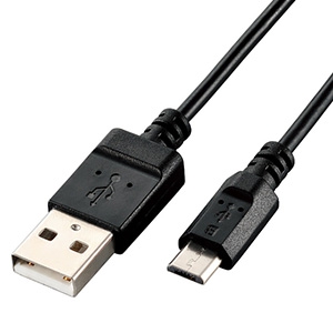 ELECOM USB2.0ケーブル A-microBタイプ 簡易パッケージ 1.5m U2C-JAMB15BK