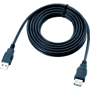 ELECOM USB2.0延長ケーブル Aオス-Aメスタイプ 簡易パッケージ 0.5m U2C-JE05BK