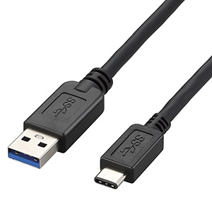ELECOM USB3.1ケーブル A-TypeCタイプ 2m ブラック USB3.1ケーブル A-TypeCタイプ 2m ブラック USB3-AC20BK