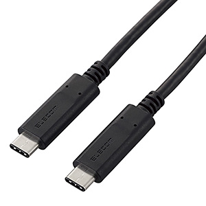ELECOM USB2.0ケーブル TypeC-TypeCタイプ PowerDelivery対応 1.5m USB2.0ケーブル TypeC-TypeCタイプ PowerDelivery対応 1.5m U2C-CC5P15NBK