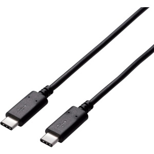 ELECOM USB2.0ケーブル TypeC-TypeCタイプ PowerDelivery対応 1m U2C-CC5P10NBK