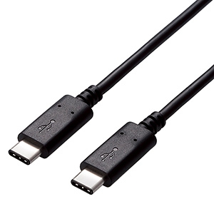ELECOM USB3.1Gen2ケーブル TypeC-TypeCタイプ PowerDelivery対応 0.5m USB3-CC5P05NBK