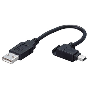 ELECOM モバイルminiUSB2.0ケーブル A-miniBタイプ 0.1m USB-MBM5