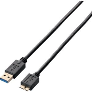 ELECOM USB3.0ケーブル A-microBタイプ 1m ブラック USB3.0ケーブル A-microBタイプ 1m ブラック USB3-AMB10BK