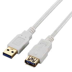 ELECOM USB3.0延長ケーブル Aオス-Aメスタイプ 1.5m ホワイト USB3-E15WH