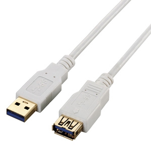 ELECOM USB3.0延長ケーブル 極細タイプ Aオス-Aメスタイプ 2m ホワイト USB3.0延長ケーブル 極細タイプ Aオス-Aメスタイプ 2m ホワイト USB3-EX20WH