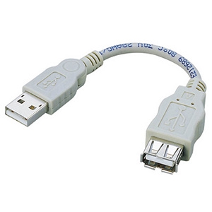 ELECOM USB2.0スイングケーブル Aオス-Aメスタイプ 0.1m USB-SEA01