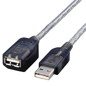 ELECOM USB1.1延長ケーブル Aオス-Aメスタイプ マグネット内蔵 2m USB-EAM2GT