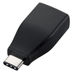 ELECOM USB3.1変換アダプタ TypeC-Aメスタイプ ブラック USB3-AFCMADBK