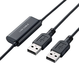 ELECOM 【生産完了品】リンクケーブル USB2.0・1.1対応 1.2m UC-TV3BK