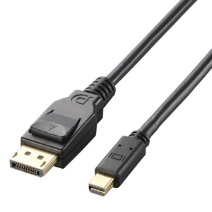 ELECOM ディスプレイポートケーブル DisplayPort&trade;1.2a対応 miniDisplayPortオス-DisplayPortオス 2m CAC-DPM1220BK
