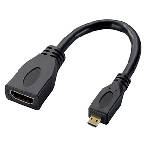ELECOM HDMI変換ケーブル タイプA-タイプD HDMI変換ケーブル タイプA-タイプD AD-HDAD2BK