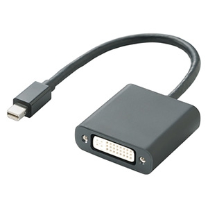 ELECOM MiniDisplayPort-DVI変換アダプタ miniDisplayPortオス-DVI-I24+5ピンメス 0.15m ブラック MiniDisplayPort-DVI変換アダプタ miniDisplayPortオス-DVI-I24+5ピンメス 0.15m ブラック AD-MDPDVIBK