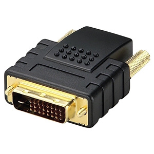 ELECOM HDMI-DVI変換アダプタ HDMIメス-DVI-D24ピンオス HDMI-DVI変換アダプタ HDMIメス-DVI-D24ピンオス AD-HTD