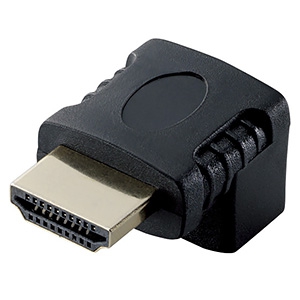 ELECOM L字型アダプタ HDMI端子用 下向き タイプAメス-タイプAオス L字型アダプタ HDMI端子用 下向き タイプAメス-タイプAオス AD-HDAAB02BK
