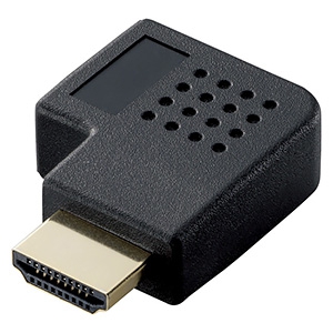 ELECOM L字型アダプタ HDMI端子用 右向き タイプAメス-タイプAオス L字型アダプタ HDMI端子用 右向き タイプAメス-タイプAオス AD-HDAAB03BK