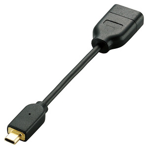 ELECOM HDMI変換アダプタ タイプAメス-タイプDオス 10cm HDMI変換アダプタ タイプAメス-タイプDオス 10cm AD-HDADBK