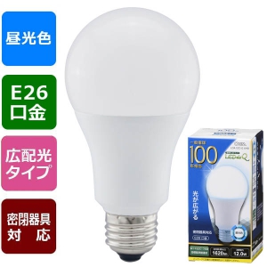 オーム電機(OHM) 【販売終了】LED電球 E26 100形相当 昼光色 LED電球 E26 100形相当 昼光色 LDA12D-GAH9 画像3