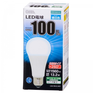 オーム電機(OHM) 【生産完了品】LED電球 E26 100形相当 昼白色 全方向 LED電球 E26 100形相当 昼白色 全方向 LDA13N-GAG5A