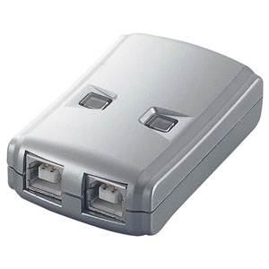 ELECOM USB切替器 2回路 プッシュボタンタイプ USB2.0・1.1対応 ロック機能付 USB切替器 2回路 プッシュボタンタイプ USB2.0・1.1対応 ロック機能付 USS2-W2