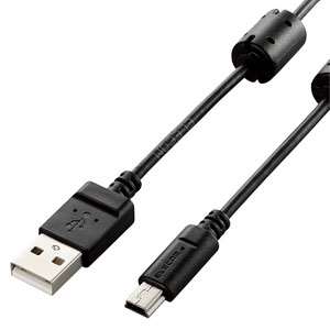 ELECOM USB2.0ケーブル カメラ接続用 A-miniBタイプ 長さ0.5m USB2.0ケーブル カメラ接続用 A-miniBタイプ 長さ0.5m DGW-MF05BK
