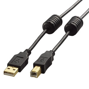 ELECOM USBビデオケーブル A-Bタイプ 長さ2m USBビデオケーブル A-Bタイプ 長さ2m DH-AB2F20BK