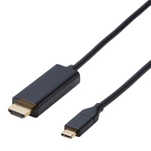 ELECOM Type-C用HDMI変換ケーブル TypeCオス-HDMIオス 長さ2m CAC-CHDMI20BK