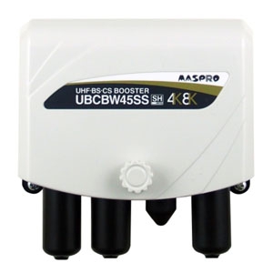 マスプロ UHF・BS・CSブースター 家庭用 25・35・45dB型 UHF・BS・CSブースター 家庭用 25・35・45dB型 UBCBW45SS