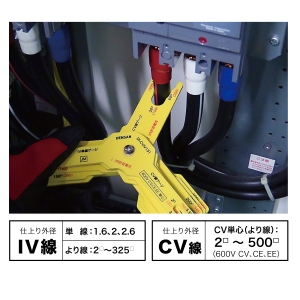 ジェフコム ケーブルゲージ CV・IV単芯専用 6枚セット ケーブルゲージ CV・IV単芯専用 6枚セット DI-CVIV131 画像2