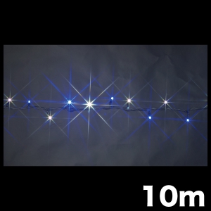 ジェフコム LEDストリング ニューハイグレードタイプ 長さ10m 白・青 LEDストリング ニューハイグレードタイプ 長さ10m 白・青 SJ-NH05-10WB