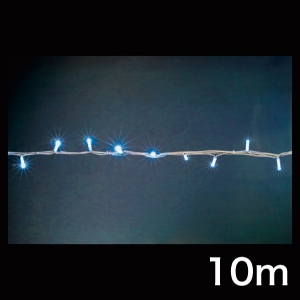 ジェフコム LEDストリング ニューハイグレード・白コードタイプ 長さ10m 青 LEDストリング ニューハイグレード・白コードタイプ 長さ10m 青 SJ-NH05W-10BB