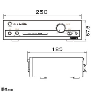 オースミ電機 【生産完了品】モノラルパワーアンプ Lo/Hiインピーダンス兼用 15W モノラルパワーアンプ Lo/Hiインピーダンス兼用 15W OE-M15 画像2