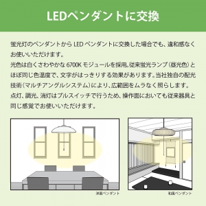 NEC LEDペンダントライト 〜6畳用 和風タイプ 昼光色 LEDペンダントライト 〜6畳用 和風タイプ 昼光色 HCDA0659 画像4