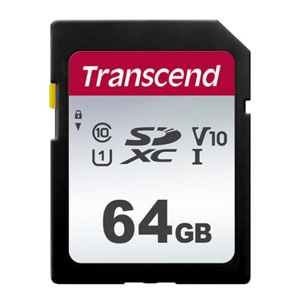 トランセンド SDXCカード 64GB UHS-&#8544; U1 V10 TS64GSDC300S