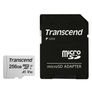 トランセンド microSDXCカード 256GB UHS-&#8544; U3 V30 A1 アダプタ付 microSDXCカード 256GB UHS-&#8544; U3 V30 A1 アダプタ付 TS256GUSD300S-A