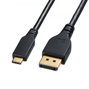 サンワサプライ TypeC-DisplayPort変換ケーブル (双方向)(ブラック・3m) KC-ALCDPR30