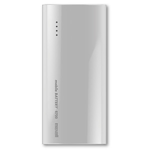 マクセル モバイル充電バッテリー 6700mAh 充電用ケーブル付 ホワイト モバイル充電バッテリー 6700mAh 充電用ケーブル付 ホワイト MPC-C6700PWH