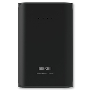 マクセル 【生産完了品】モバイル充電バッテリー USB2ポート 約10050mAh 充電用ケーブル付 ブラック MPC-CW10000PBK