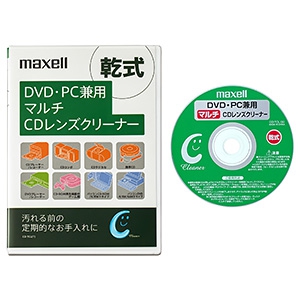 マクセル 【生産完了品】マルチCDレンズクリーナー 乾式タイプ DVD・PC兼用 CD-TCL(T)