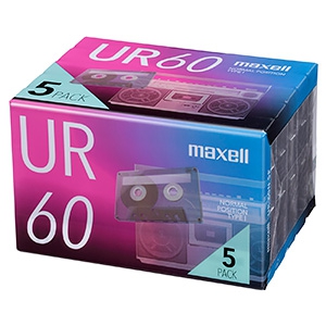 マクセル カセットテープ 《UR》 60分 5本入 カセットテープ 《UR》 60分 5本入 UR-60N5P