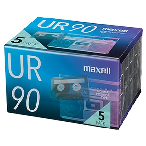 マクセル カセットテープ 《UR》 90分 5本入 UR-90N5P