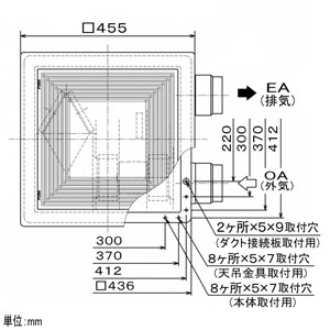 VL-100ZSDK3 (三菱)｜ダクト用ロスナイ 電子式シャッター付｜換気扇