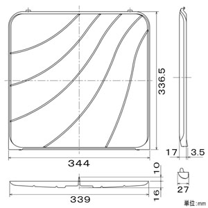 三菱 標準換気扇用交換形フィルター 5枚入 標準換気扇用交換形フィルター 5枚入 P-25XF5 画像2