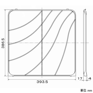 三菱 標準換気扇用交換形フィルター 5枚入 標準換気扇用交換形フィルター 5枚入 P-30XF5 画像2